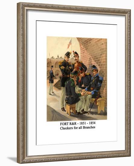 Fort R&R - 1851 - 1854 - Checkers for All Branches-Henry Alexander Ogden-Framed Art Print