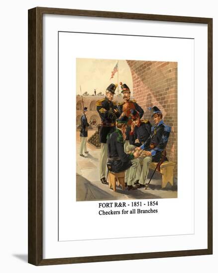 Fort R&R - 1851 - 1854 - Checkers for All Branches-Henry Alexander Ogden-Framed Art Print