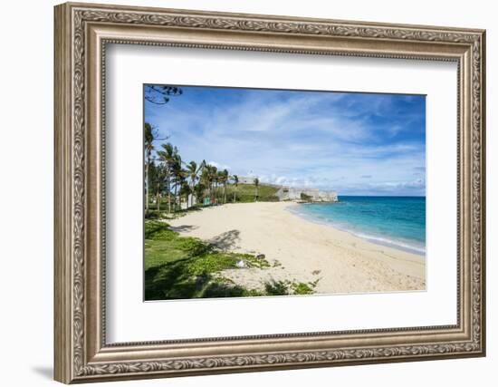 Fort St. Catherine and the White Sand Beach, the Historic Town of St George, Bermuda, North America-Michael Runkel-Framed Photographic Print