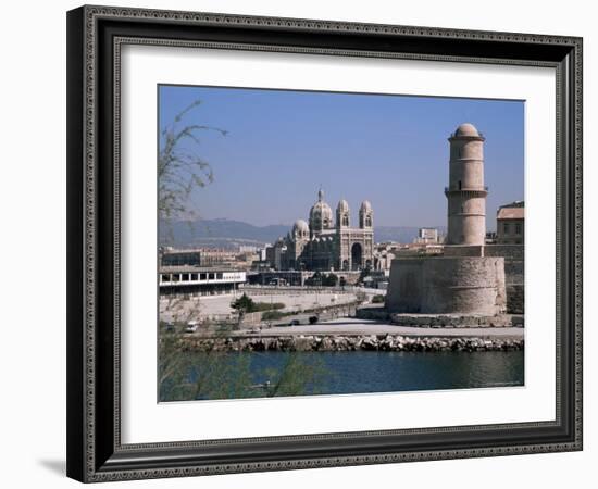 Fort St. Jean and Cathedrale De La Major, Marseille, Bouches-Du-Rhone, Provence, France-Roy Rainford-Framed Photographic Print