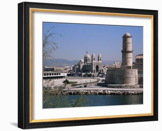 Fort St. Jean and Cathedrale De La Major, Marseille, Bouches-Du-Rhone, Provence, France-Roy Rainford-Framed Photographic Print