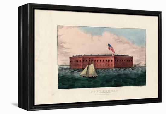 Fort Sumter: Charleston Harbor, S.C., Pub. by Currier and Ives, C.1861-Charles Parsons-Framed Premier Image Canvas