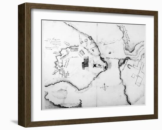 Fort Ticonderoga, C. 1776-John Trumbull-Framed Giclee Print