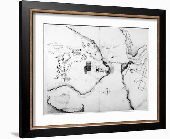 Fort Ticonderoga, C. 1776-John Trumbull-Framed Giclee Print