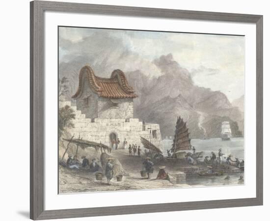 Fort Victoria, Kow Loon-Thomas Allom-Framed Premium Giclee Print