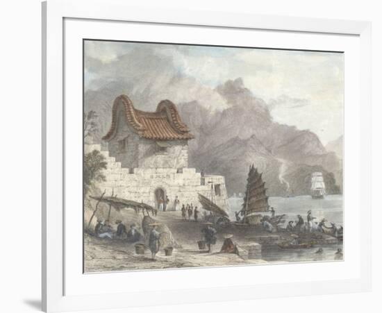 Fort Victoria, Kow Loon-Thomas Allom-Framed Premium Giclee Print