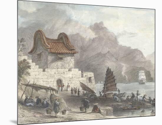 Fort Victoria, Kow Loon-Thomas Allom-Mounted Premium Giclee Print