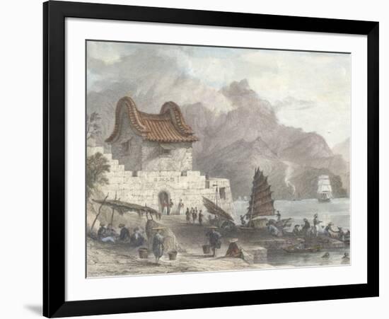 Fort Victoria, Kow Loon-Thomas Allom-Framed Premium Giclee Print
