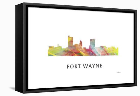 Fort Wayne Indiana Skyline-Marlene Watson-Framed Premier Image Canvas