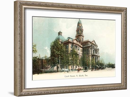 Fort Worth Courthouse-null-Framed Art Print