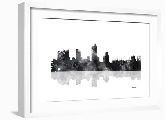 Fort Worth Texas Skyline BG 1-Marlene Watson-Framed Giclee Print