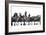 Fort Worth Texas Skyline BG 2-Marlene Watson-Framed Giclee Print