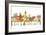 Fort Worth Texas Skyline Mclr 2-Marlene Watson-Framed Giclee Print