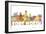 Fort Worth Texas Skyline Mclr 2-Marlene Watson-Framed Giclee Print