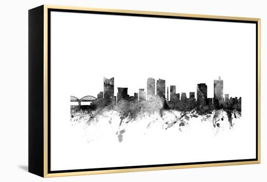 Fort Worth Texas Skyline-Michael Tompsett-Framed Stretched Canvas