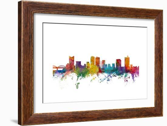 Fort Worth Texas Skyline-Michael Tompsett-Framed Art Print