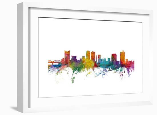 Fort Worth Texas Skyline-Michael Tompsett-Framed Art Print