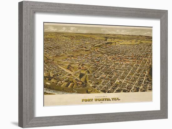 Fort Worth, TX 1891-Dan Sproul-Framed Art Print