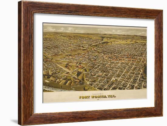 Fort Worth, TX 1891-Dan Sproul-Framed Art Print