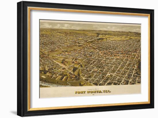 Fort Worth, TX 1891-Dan Sproul-Framed Art Print