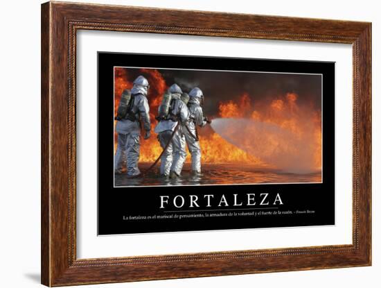 Fortaleza. Cita Inspiradora Y Póster Motivacional-null-Framed Photographic Print