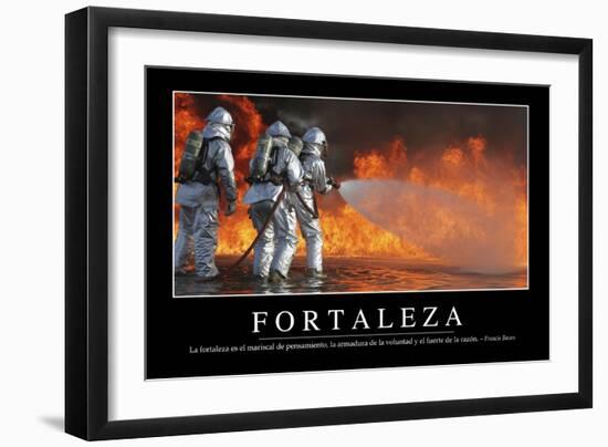 Fortaleza. Cita Inspiradora Y Póster Motivacional-null-Framed Photographic Print