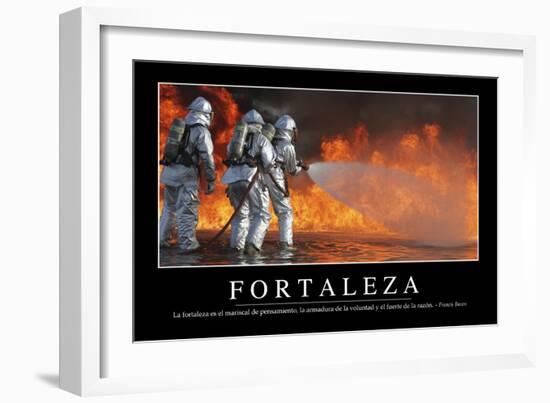 Fortaleza. Cita Inspiradora Y Póster Motivacional-null-Framed Photographic Print