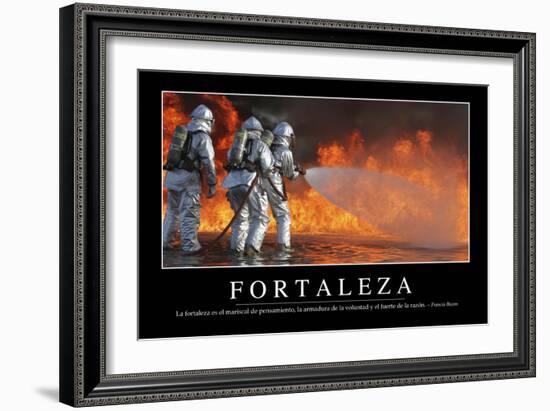 Fortaleza. Cita Inspiradora Y Póster Motivacional-null-Framed Photographic Print