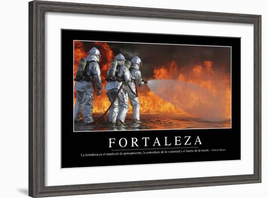 Fortaleza. Cita Inspiradora Y Póster Motivacional-null-Framed Photographic Print