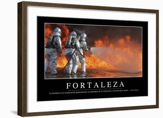 Fortaleza. Cita Inspiradora Y Póster Motivacional-null-Framed Photographic Print