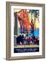 "Forth Bridge" Vintage Travel Poster, London & North Eastern Railway of England & Scotland-Piddix-Framed Art Print