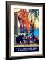 "Forth Bridge" Vintage Travel Poster, London & North Eastern Railway of England & Scotland-Piddix-Framed Art Print