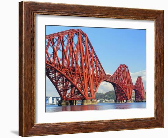 Forth Rail Bridge over the Firth of Forth, South Queensferry Near Edinburgh, Lothian, Scotland-Chris Hepburn-Framed Photographic Print