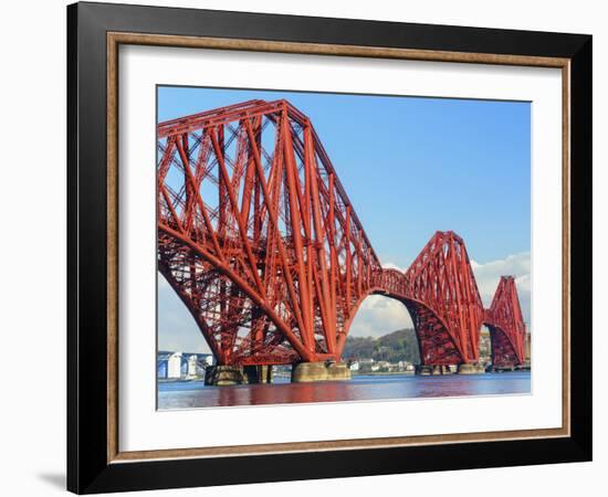 Forth Rail Bridge over the Firth of Forth, South Queensferry Near Edinburgh, Lothian, Scotland-Chris Hepburn-Framed Photographic Print