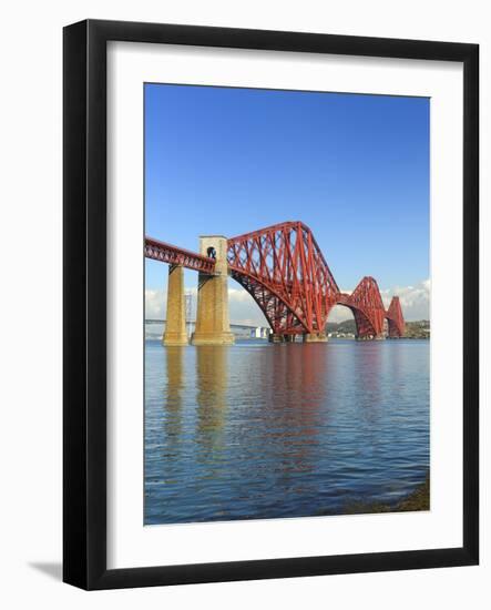 Forth Rail Bridge over the Firth of Forth, South Queensferry Near Edinburgh, Lothian, Scotland-Chris Hepburn-Framed Photographic Print