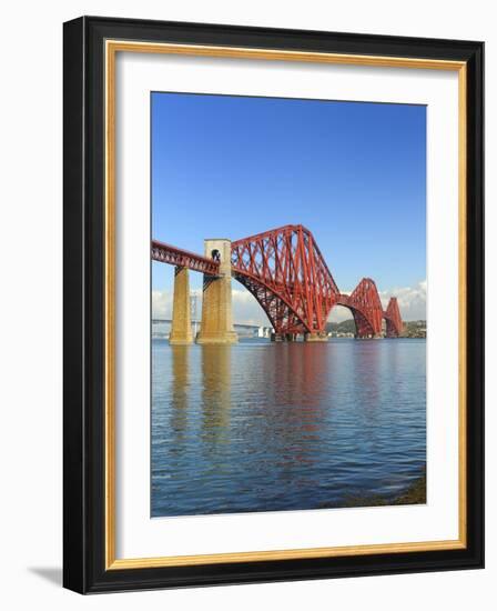 Forth Rail Bridge over the Firth of Forth, South Queensferry Near Edinburgh, Lothian, Scotland-Chris Hepburn-Framed Photographic Print