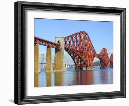 Forth Rail Bridge over the Firth of Forth, South Queensferry Near Edinburgh, Lothian, Scotland-Chris Hepburn-Framed Photographic Print