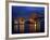 Forth Railway Bridge at Night, Queensferry, Edinburgh, Lothian, Scotland, United Kingdom-Neale Clarke-Framed Photographic Print