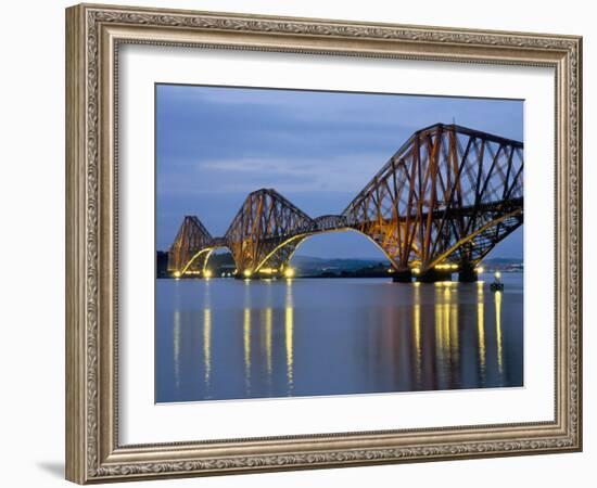 Forth Railway Bridge Over the Firth of Forth, Queensferry Near Edinburgh, Lothian, Scotland, Uk-Neale Clarke-Framed Photographic Print