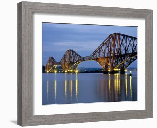 Forth Railway Bridge Over the Firth of Forth, Queensferry Near Edinburgh, Lothian, Scotland, Uk-Neale Clarke-Framed Photographic Print