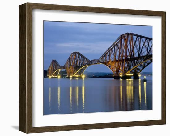 Forth Railway Bridge Over the Firth of Forth, Queensferry Near Edinburgh, Lothian, Scotland, Uk-Neale Clarke-Framed Photographic Print
