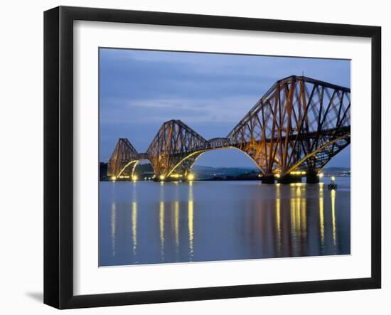 Forth Railway Bridge Over the Firth of Forth, Queensferry Near Edinburgh, Lothian, Scotland, Uk-Neale Clarke-Framed Photographic Print