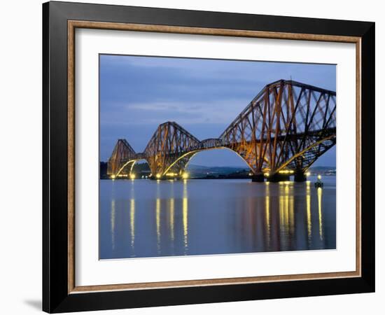 Forth Railway Bridge Over the Firth of Forth, Queensferry Near Edinburgh, Lothian, Scotland, Uk-Neale Clarke-Framed Photographic Print