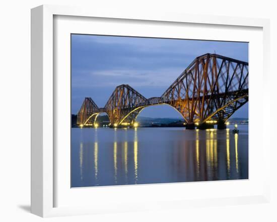 Forth Railway Bridge Over the Firth of Forth, Queensferry Near Edinburgh, Lothian, Scotland, Uk-Neale Clarke-Framed Photographic Print