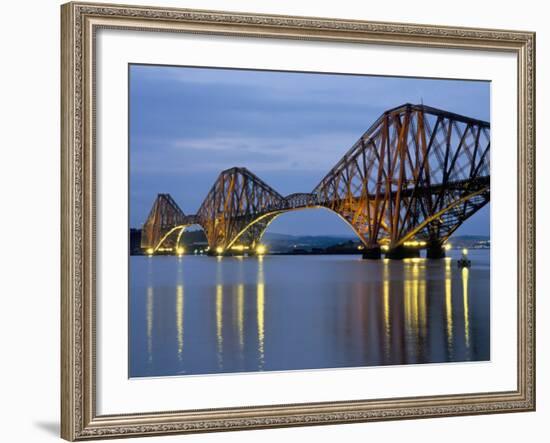 Forth Railway Bridge Over the Firth of Forth, Queensferry Near Edinburgh, Lothian, Scotland, Uk-Neale Clarke-Framed Photographic Print