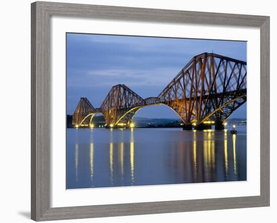 Forth Railway Bridge Over the Firth of Forth, Queensferry Near Edinburgh, Lothian, Scotland, Uk-Neale Clarke-Framed Photographic Print