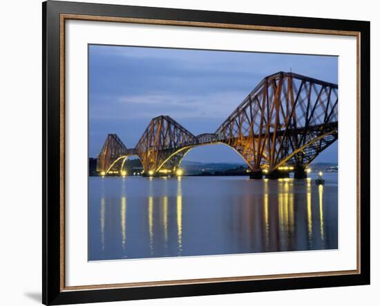 Forth Railway Bridge Over the Firth of Forth, Queensferry Near Edinburgh, Lothian, Scotland, Uk-Neale Clarke-Framed Photographic Print