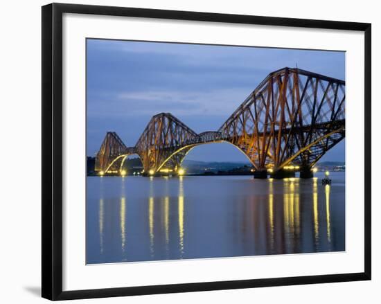 Forth Railway Bridge Over the Firth of Forth, Queensferry Near Edinburgh, Lothian, Scotland, Uk-Neale Clarke-Framed Photographic Print