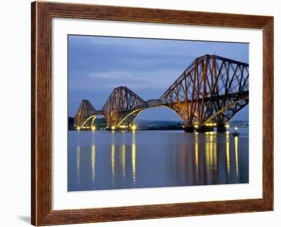 Forth Railway Bridge Over the Firth of Forth, Queensferry Near Edinburgh, Lothian, Scotland, Uk-Neale Clarke-Framed Photographic Print