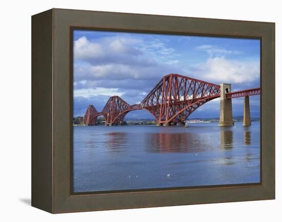Forth Railway Bridge, Queensferry, Near Edinburgh, Lothian, Scotland, United Kingdom, Europe-Neale Clarke-Framed Premier Image Canvas